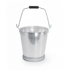 IMUSA - Balde Lechero De Aluminio Con Aro 11 Litros