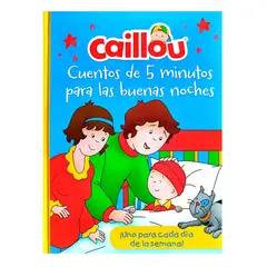 BEASCOA - Libro Caillou Cuentos De 5 Minutos Para Las Buenas Noches
