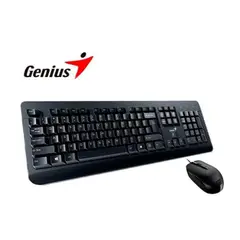 GENIUS - COMBO MOUSE TECLADO KM-160 USB NEGRO