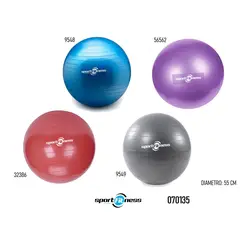 SPORT FITNESS - Bola Gimnasia 55cm Gris