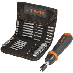 TRUPER - Destornillador ratchet 26 piezas 18219