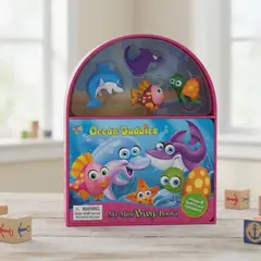 PENGUIN RANDOM HOUSE - Libro Para Niños Y Juego 2 En 1 Figuras Animales Del Mar