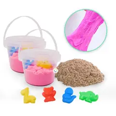 COMPRALOENCASA COM - Arena mágica moldeable 400 g relajante 4 moldes 2686a