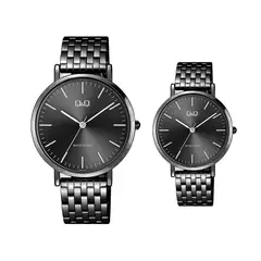 Q&Q - Relojes Pareja Duo Qyq Acero Quartz Qq Estuche