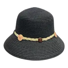 VELBROS - Pava Visera Gorra Jardin Playa Cachucha Ala Ancha Mujer Dama
