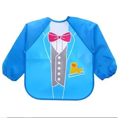GENERICO - Babero Delantal Bebés Y Niños De Manga Larga Impermeable