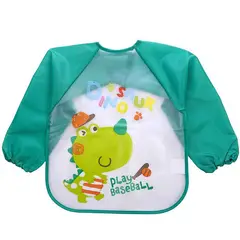 GENERICO - Babero Delantal Bebés Y Niños De Manga Larga Impermeable