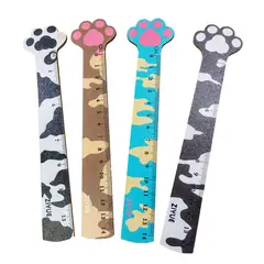 KIUT - Set X4 Reglas En Madera Kawaii De 14 Cm Con Forma De Huella