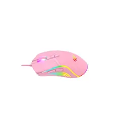 ZER - MOUSE GAMER ROSADO RGB MS1026 6400DPI 7 BOTONES