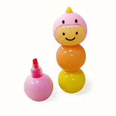 KIUT - Resaltador Kawaii Mini Pastel X 3 Unds Motivo Dinosaurio.