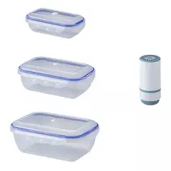 SISDATA - Recipientes Herméticos Al Vacío Organizadores Cocina Nevera