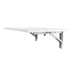 SUKRA - Escritorio-Repisa Abatible Madera Blanca