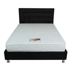 GENERICO - COLCHON SEMIORTOPEDICO DOBLE CON RESORTES 140x190 - BLANCO.