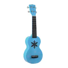 MAHALO - UKULELE SOPRANO DISEÑO NIEVE CON ESTUCHE.