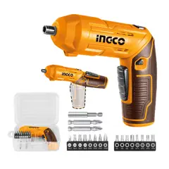INGCO - DESTORNILLADOR INALAMBRICO 4V + ACCESORIOS CSDLI0442