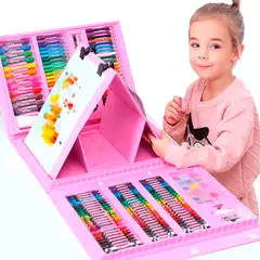 GENERICO - Maletin Set De Arte Marcadores Acuarelas Colores Crayolas