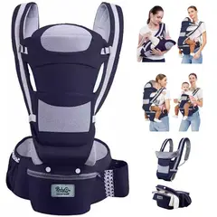 BABY ON - Cargador De Silla Ergonómico para Bebes Azul Oscuro