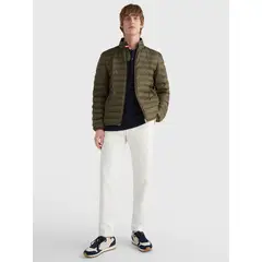 TOMMY HILFIGER - Chaqueta verde acolchada plegable termal