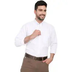 LEC LEE - Camisa Blanca Manga Larga
