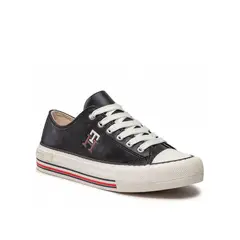 TOMMY HILFIGER - Tenis Deportivas Bassa Allacciata Niña Negro
