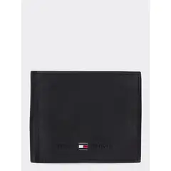 TOMMY HILFIGER - Cartera Pequeña Y Plegable De Piel Negro