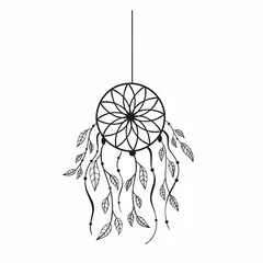 ADAZIO - Vinilo Decorativo de Atrapasueños S - 53cm x 65cm (ancho x alto)