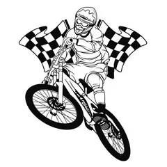 ADAZIO - Vinilo Decorativo de Ciclismo BMX XL - 115cm x 138cm (ancho x alto)
