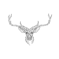 ADAZIO - Vinilo Decorativo Geométrico Caribu XL - 135cm x 97cm (ancho x alto)