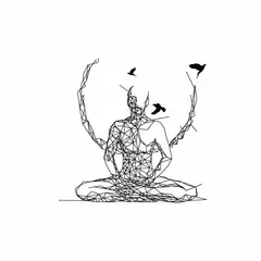 ADAZIO - Vinilo Decorativo Geométrico Yoga L - 140cm x 133cm (ancho x alto)