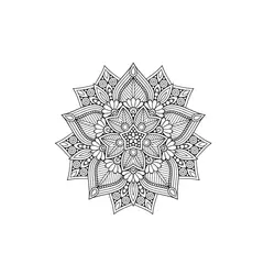 ADAZIO - Vinilo Decorativo Mandala Ornamental XS - 50cm x 50cm (ancho x alto)