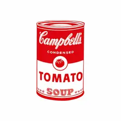 ADAZIO - Vinilo Decorativo Pop Art Campbell's M - 54cm x 90cm (ancho x alto)