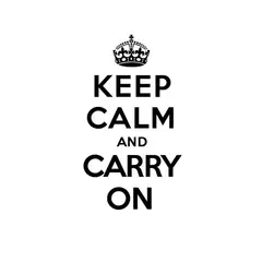 ADAZIO - Vinilo Decorativo de Texto KEEP CALM XL - 73cm x 130cm (ancho x alto)