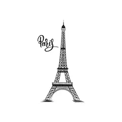 ADAZIO - Vinilo Decorativo de la Torre Eiffel XS - 31cm x 55cm (ancho x alto)