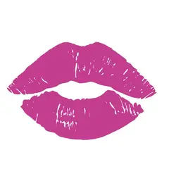 ADAZIO - Vinilo Decorativo de Beso M - 41cm x 58cm (ancho x alto)