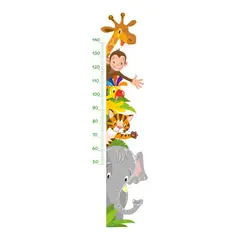 ADAZIO - Vinilo de Medidor Infantil con Animales
