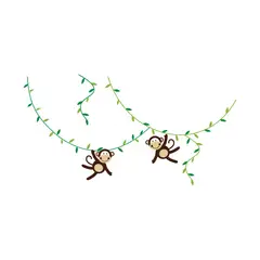 ADAZIO - Vinilo Infantil de Monos con Lianas XL - 180cm x 89cm (ancho x alto)
