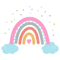 ADAZIO - Vinilo Infantil de Arcoiris L - 118cm x 99cm (ancho x alto)