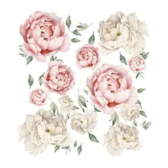ADAZIO - Vinilo Decorativo de Flores Peonias