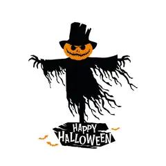 ADAZIO - Vinilo Espantapájaros de Halloween