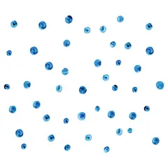 ADAZIO - Vinilo Patrón de Puntos de Acuarela Azul