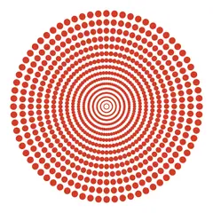ADAZIO - Vinilo de Mandala en Puntos S - 80cm x 80cm ancho x alto