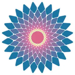 ADAZIO - Vinilo Mandala Multicolor XL - 150cm x 150cm ancho x alto