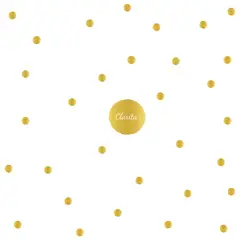 ADAZIO - Vinilos de Puntos Polka Dots Dorados