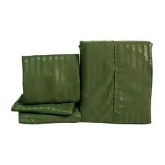 REALTEX - Juego de Sábanas Real Tex Línea Confort Unicolor Verde Oscuro