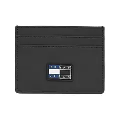 TOMMY HILFIGER - Tarjetero negro collegiate con logo