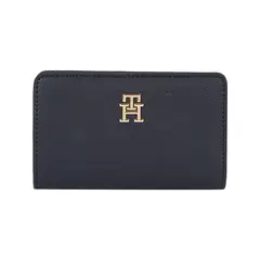 TOMMY HILFIGER - Cartera Mediana Con Insignia Del Monograma Th Mujer Azul