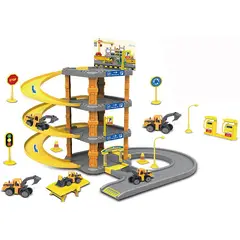 KIDSHOP - Pista de carro de construccion 51 pcs amarillo-