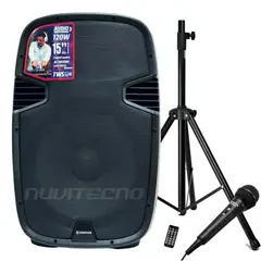 SONIVOX - Cabina Activa Profesional 120rms 15 Pulgadas Tripode