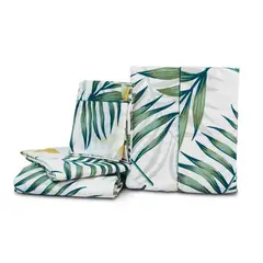 REALTEX - Juego de Sábanas Real Tex Línea Confort Ramas Verdes