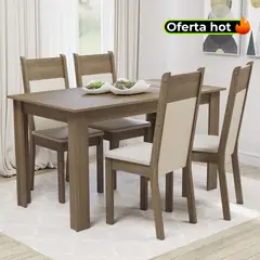 MADESA - Juego de Comedor Cali con 4 Sillas